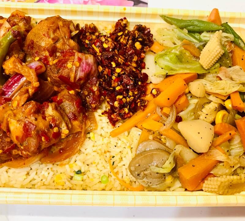 egg rice and curry
