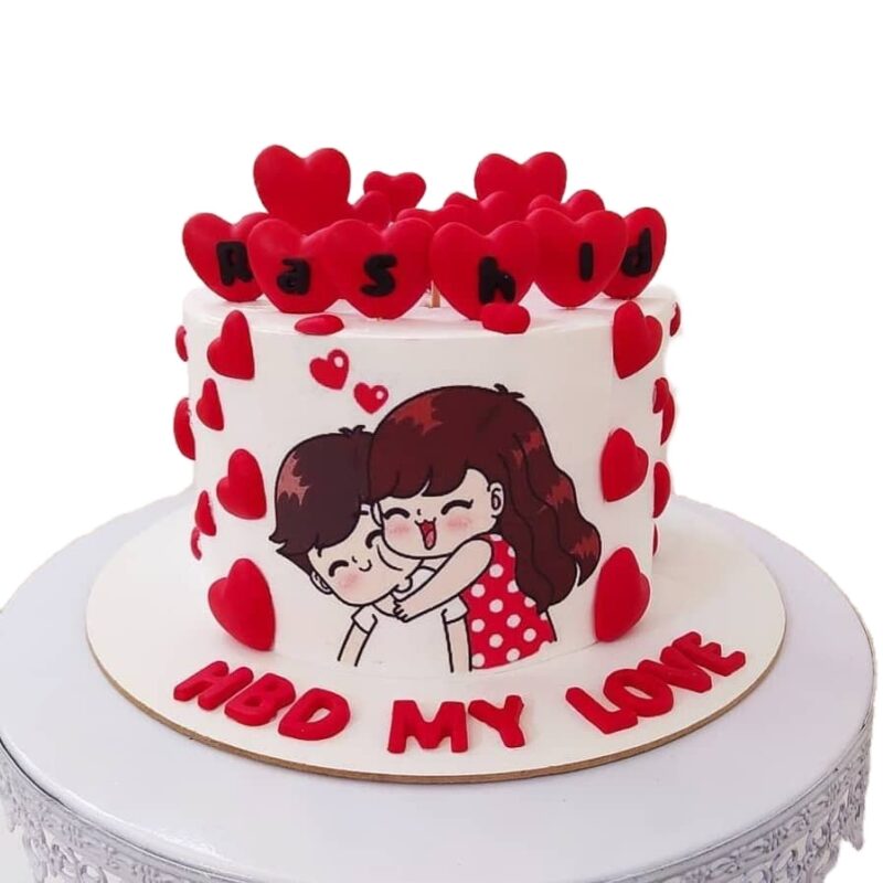 Couple Cake Printable Topper - Image 3