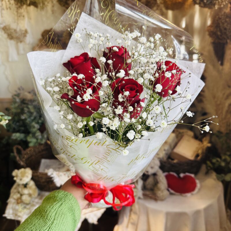 Fresh Red Rose Bouquet