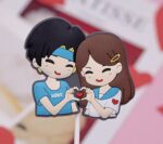 Blue Couple Cake Topper Cakes - Image 4