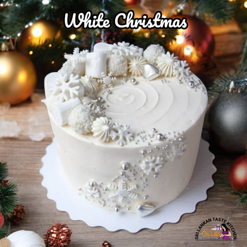 White Christmas Cake