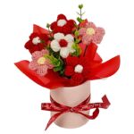 Handmade Crochet Daisy Vase