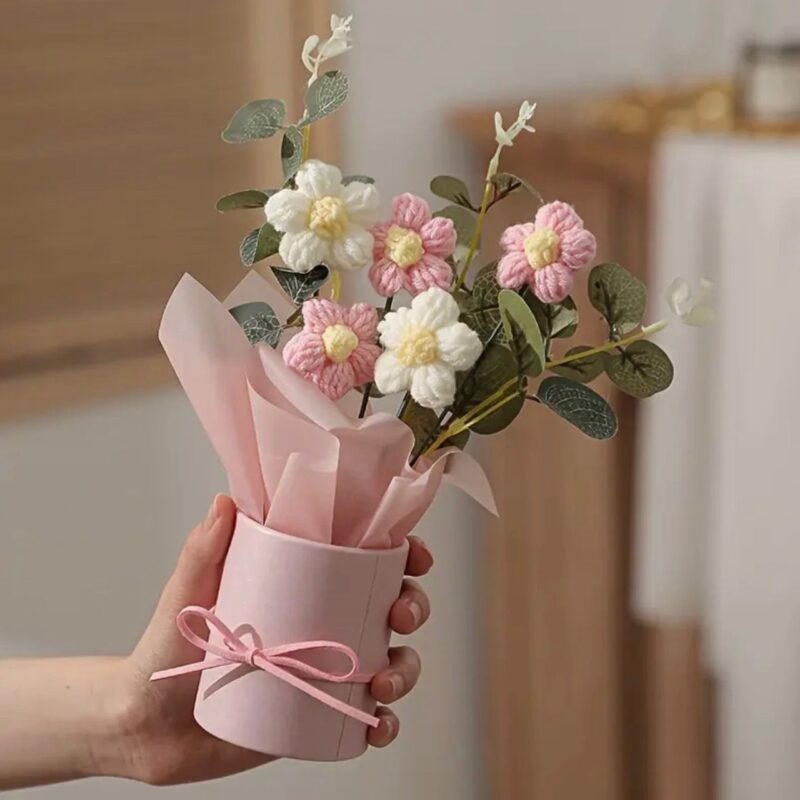 Pink flowers for her