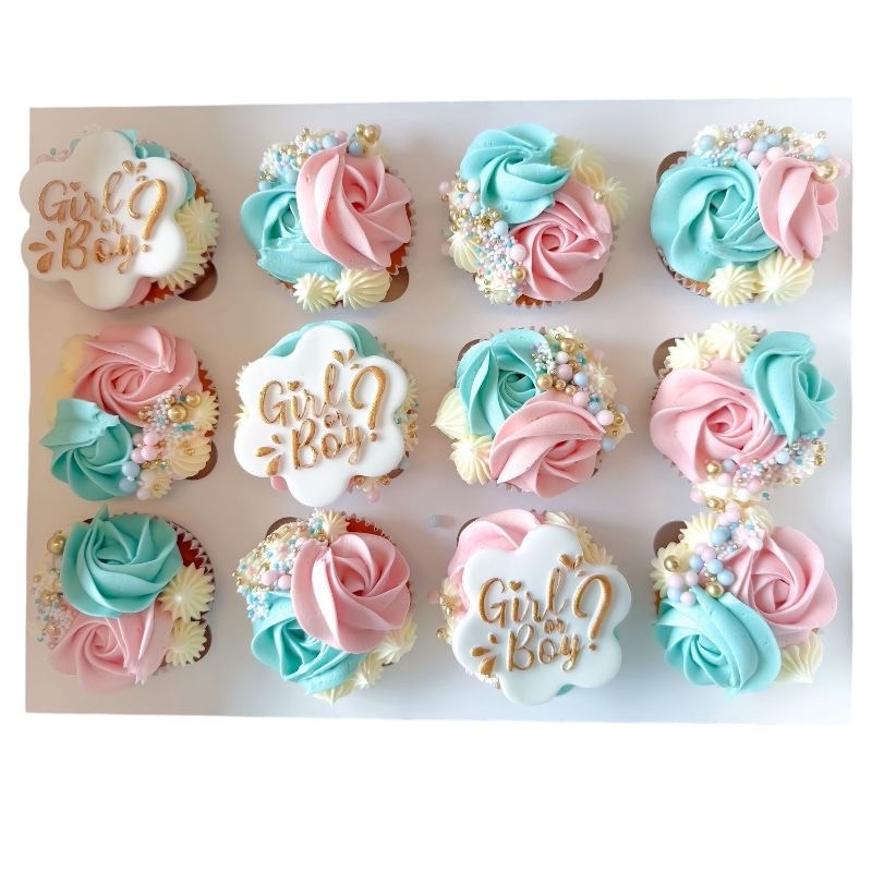 Gender Reveal Cupcakes