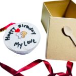 Budget cake in a bowl