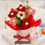 Handmade Crochet Daisy Vase - Image 2
