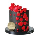 Red Heart Cake